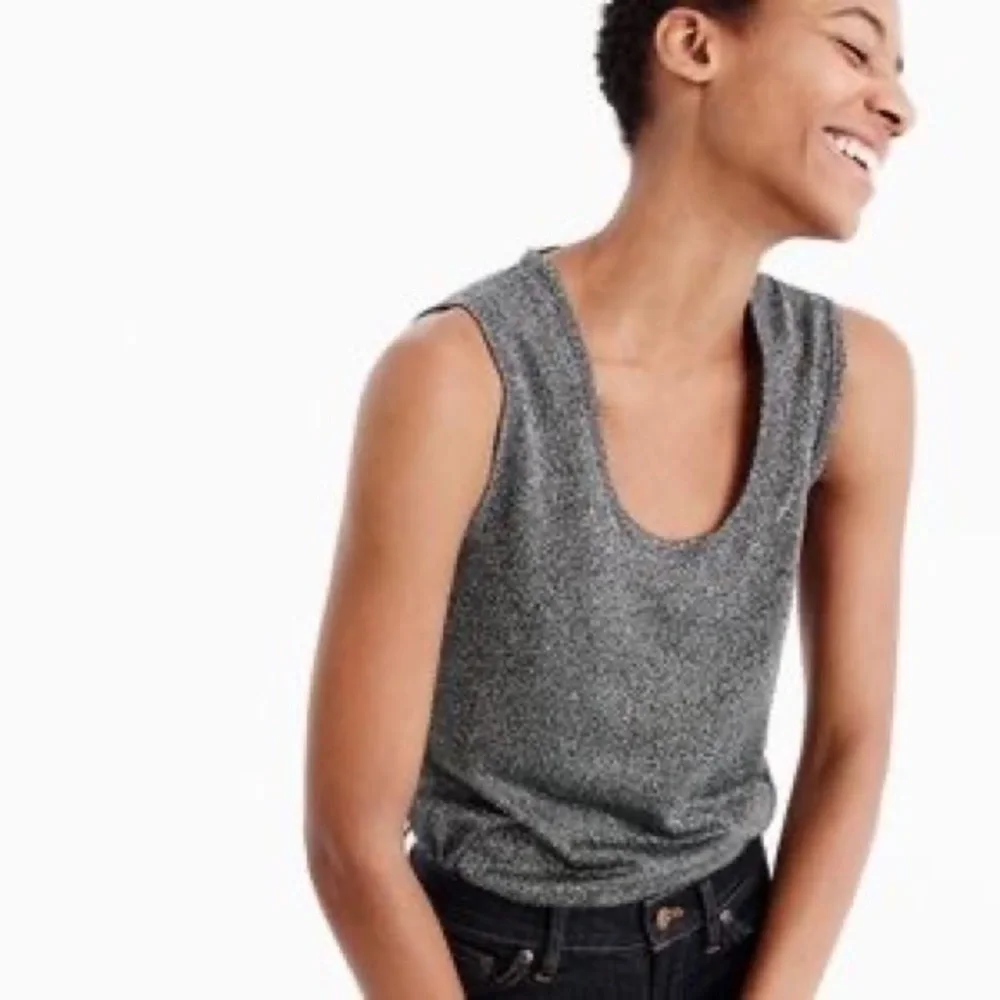 J. Crew Metallic Tank Top